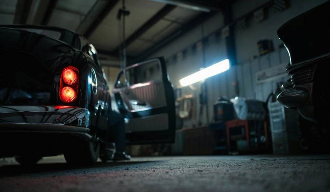 Technician connecting OBD-II to a van
